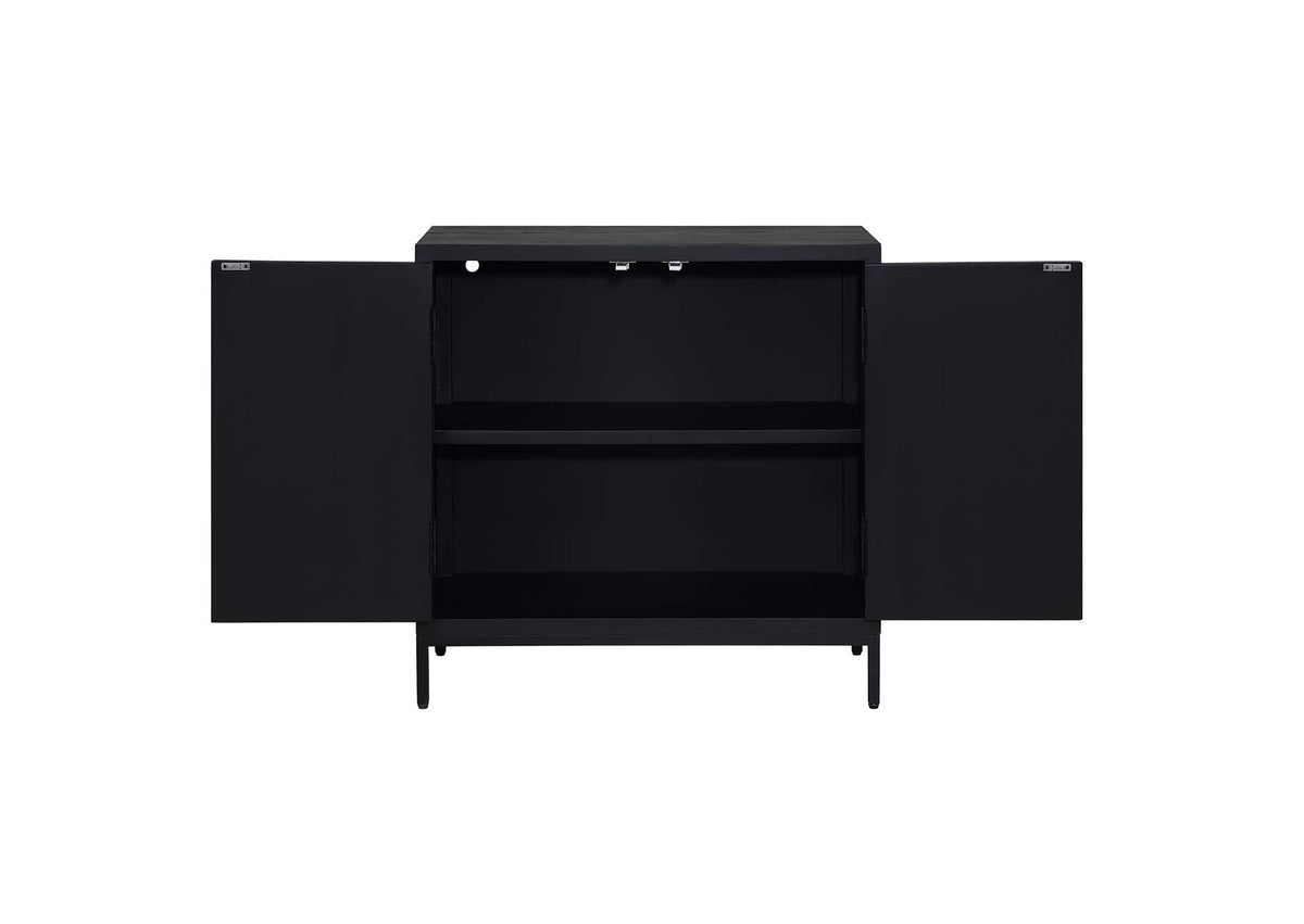 50063 Uttermost Beswick Black Door Cabinet