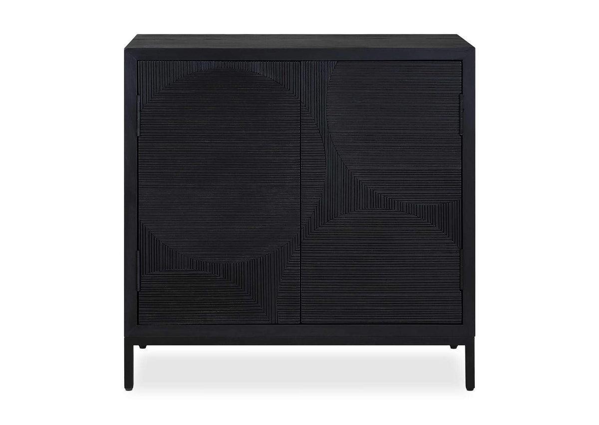 50063 Uttermost Beswick Black Door Cabinet