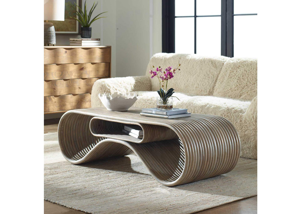 50045 Uttermost Montrose Rattan Coffee Table