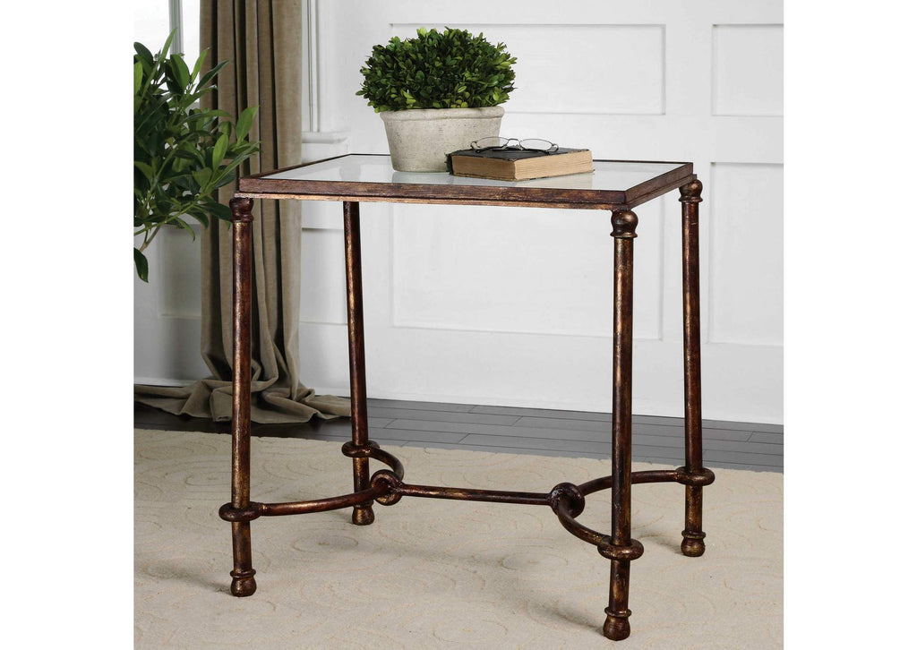 24334 Uttermost Warring Iron End Table