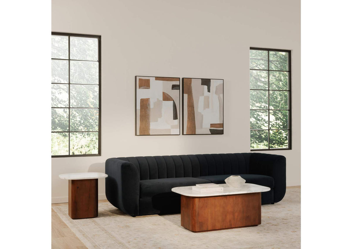 GK-1129-18-0 Dash Coffee Table White Calcatta Marble