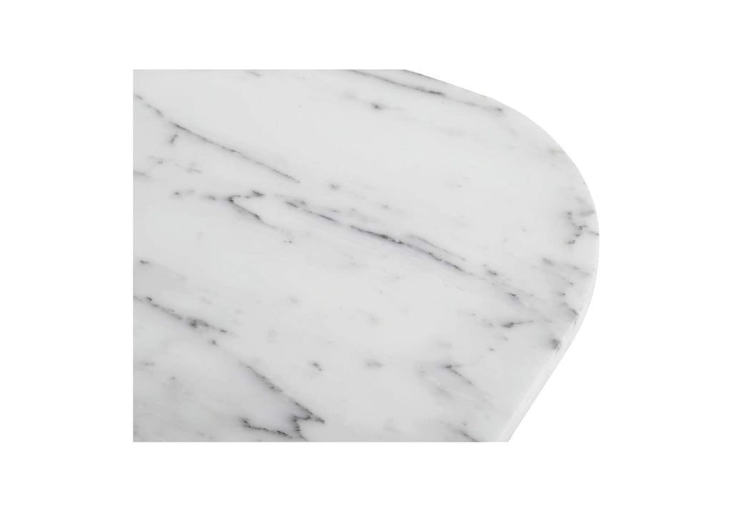 GK-1130-18-0 Dash Accent Table White Calacatta Marble