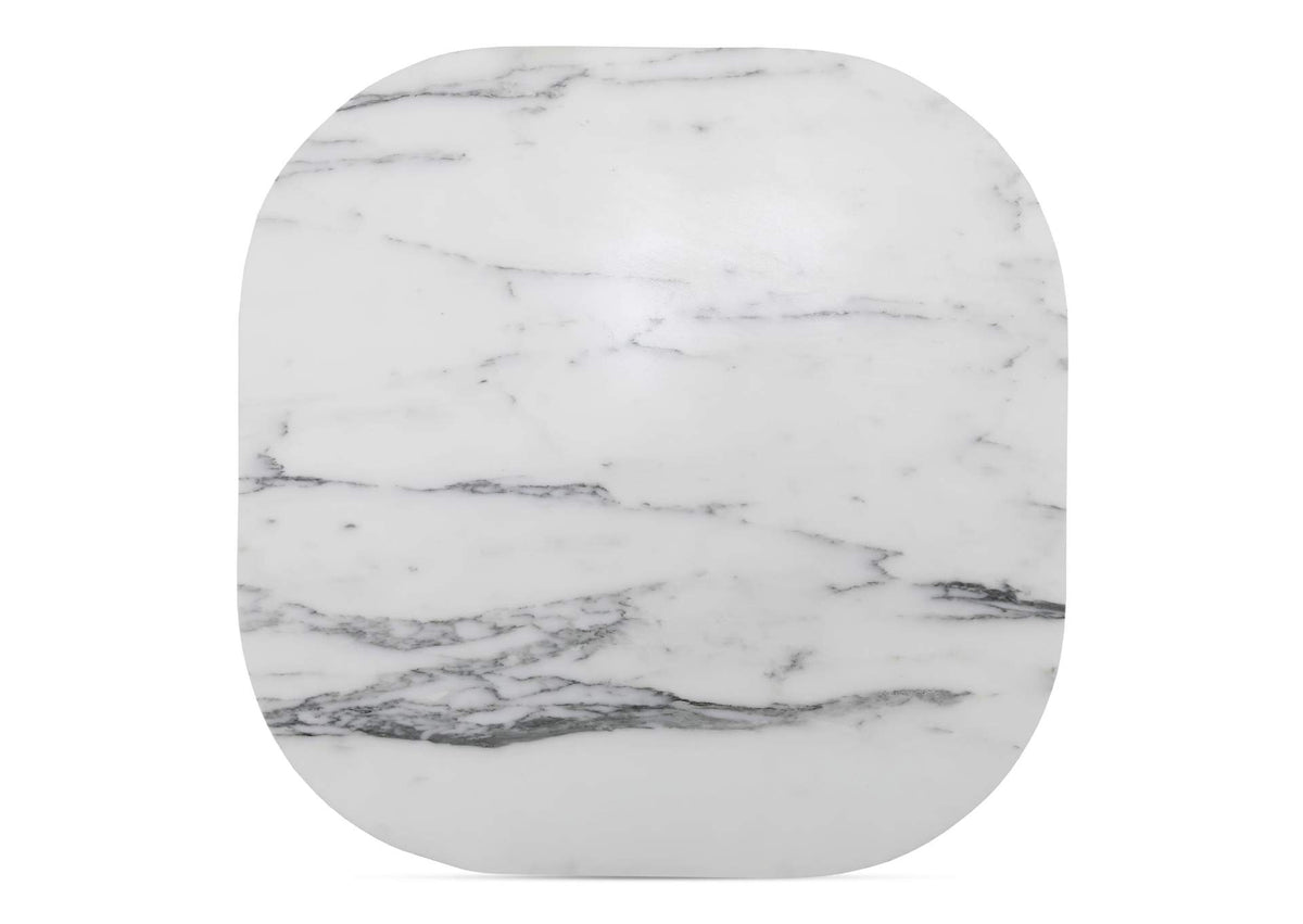 GK-1130-18-0 Dash Accent Table White Calacatta Marble