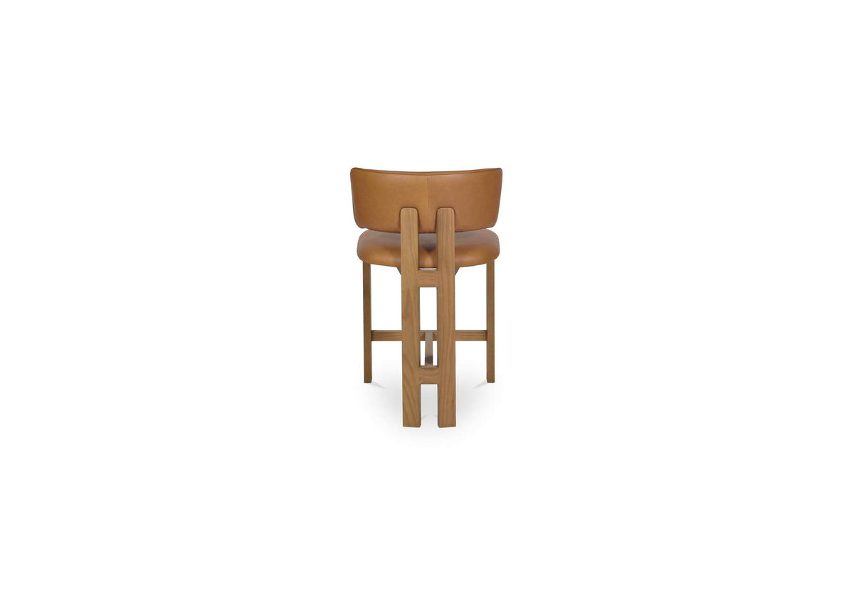 GO-1024-03 Morel Counter Stool Brown Leather