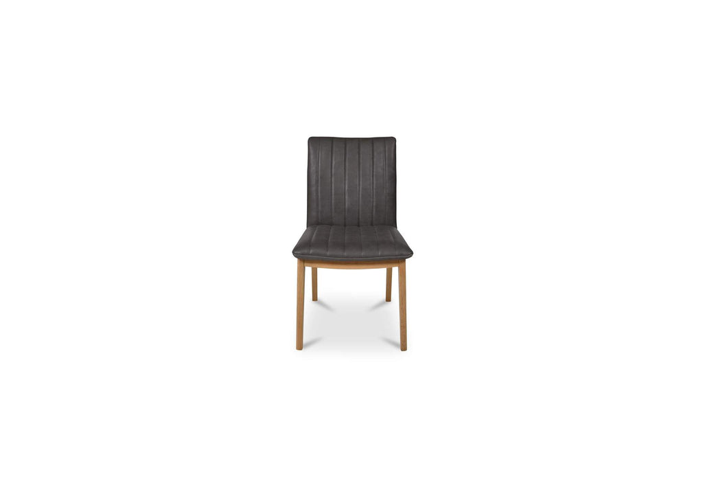 GO-1028-03 Demi Dining Chair Brown Leather - Set of Two