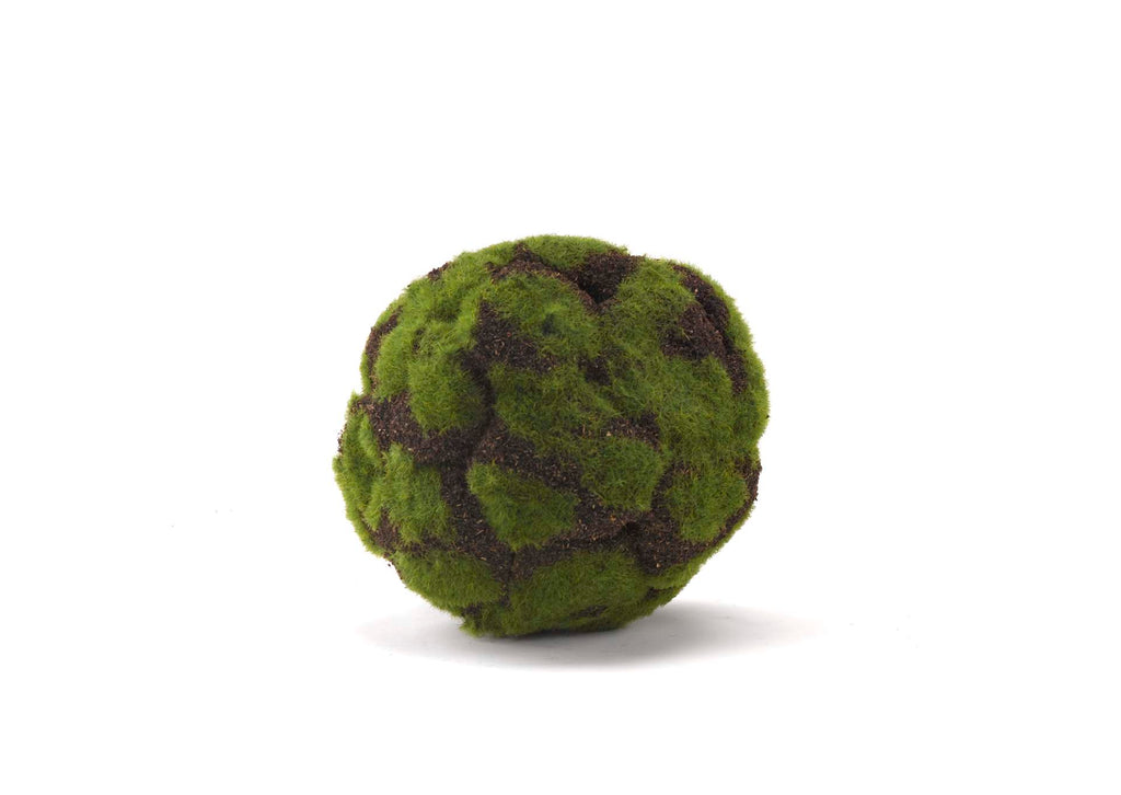 GR1969 6" Green Crackled Moss Ball