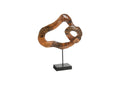 ID102123 Carved Teak Swirl On Stand
