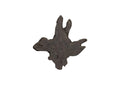 ID114683 Freeform Teak Wall Slice - Md - Dark Gray