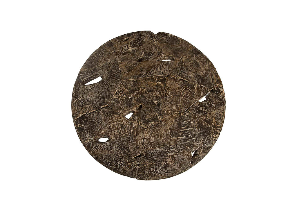 ID85092 Driftwood Top Coffee Table, Black Wash
