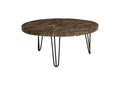 ID85092 Driftwood Top Coffee Table, Black Wash