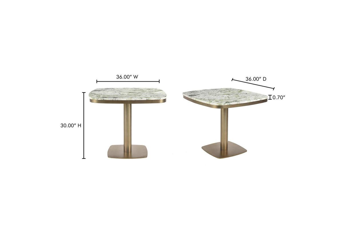 JD-1067-16-0 Celeste Cafe Table Green Onyx Marble