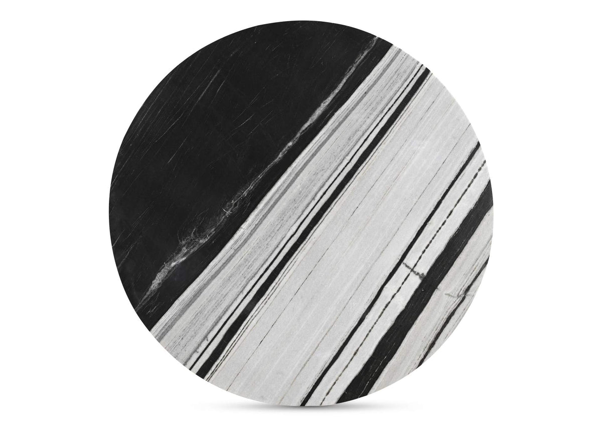 JD-1076-37-0 Celia Round Dining Table Panda Marble