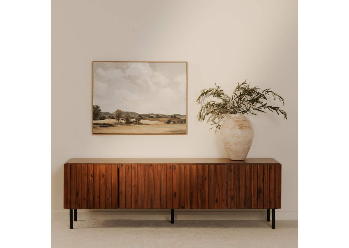 JU-1011-03 Lincoln Media Cabinet Brown