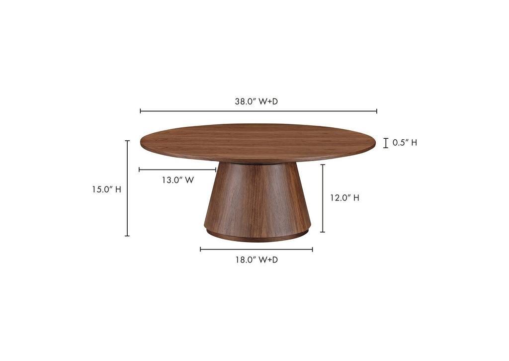 KC-1030-03-0 Otago Coffee Table Walnut Brown