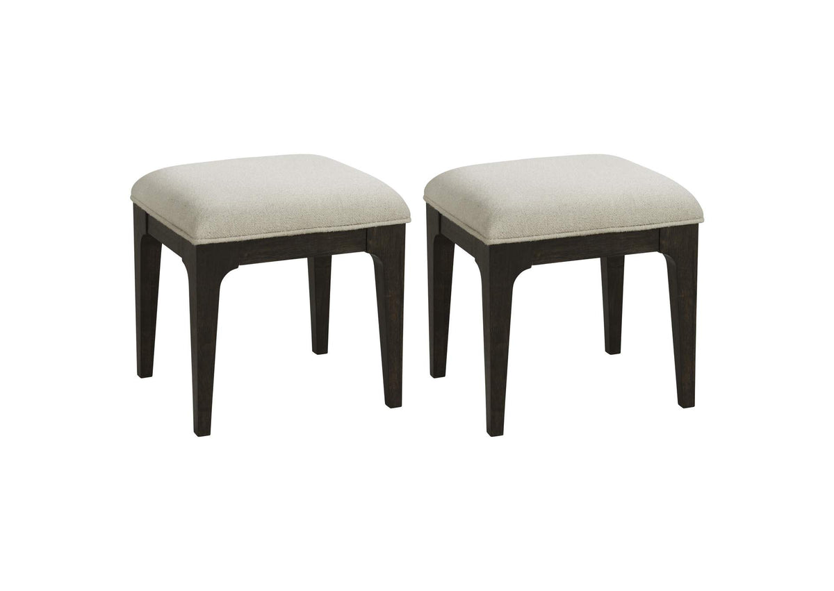 T325-24-2PK-K Sutton Place Upholstered Stools Set