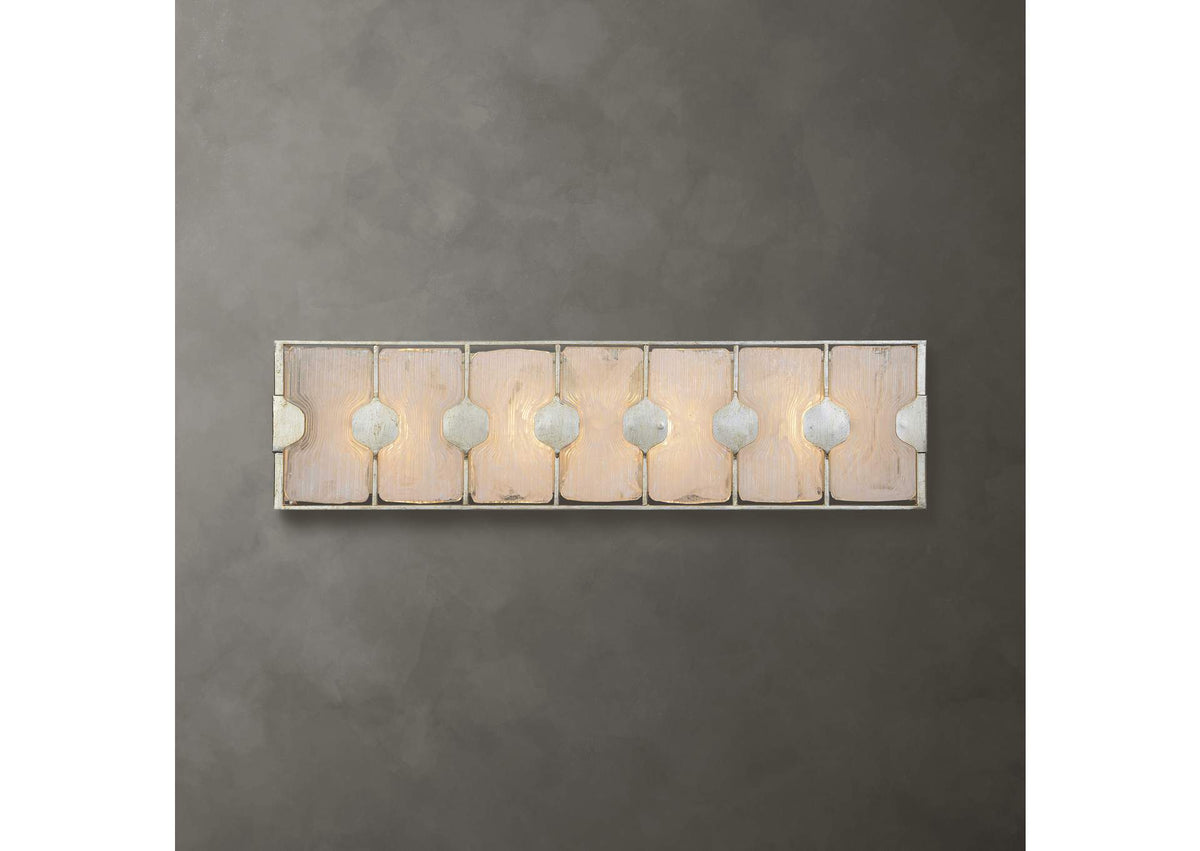 22867 Uttermost Rene Light Swirl Glass Vanity