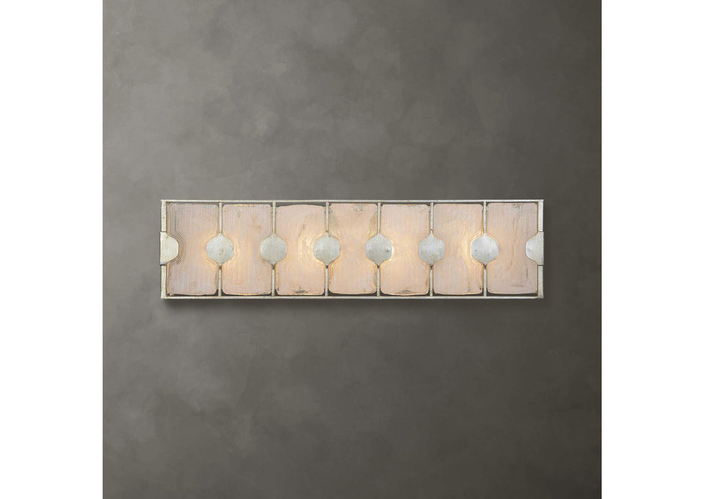 22867 Uttermost Rene Light Swirl Glass Vanity