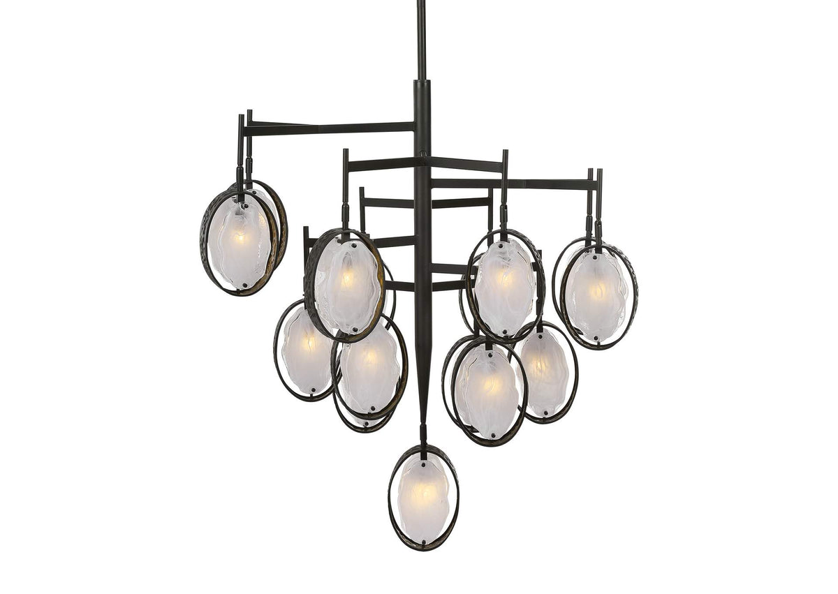 21344 Uttermost Maxin 15 Light Large Bronze Chandelier