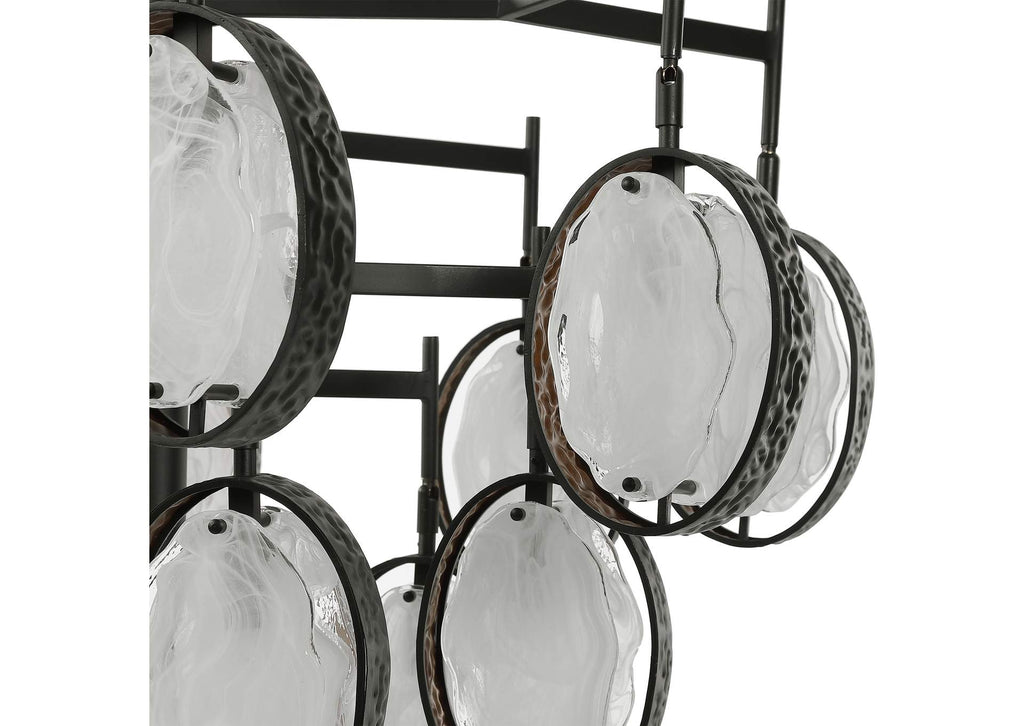 21344 Uttermost Maxin 15 Light Large Bronze Chandelier