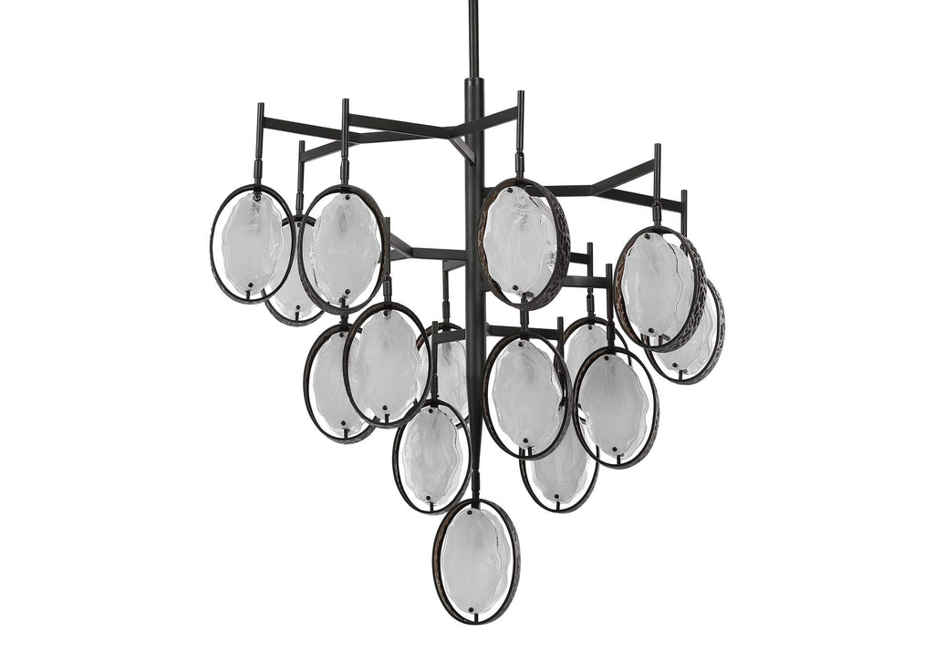 21344 Uttermost Maxin 15 Light Large Bronze Chandelier
