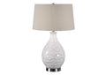 27534-1 Uttermost Camellia Glossed White Table Lamp
