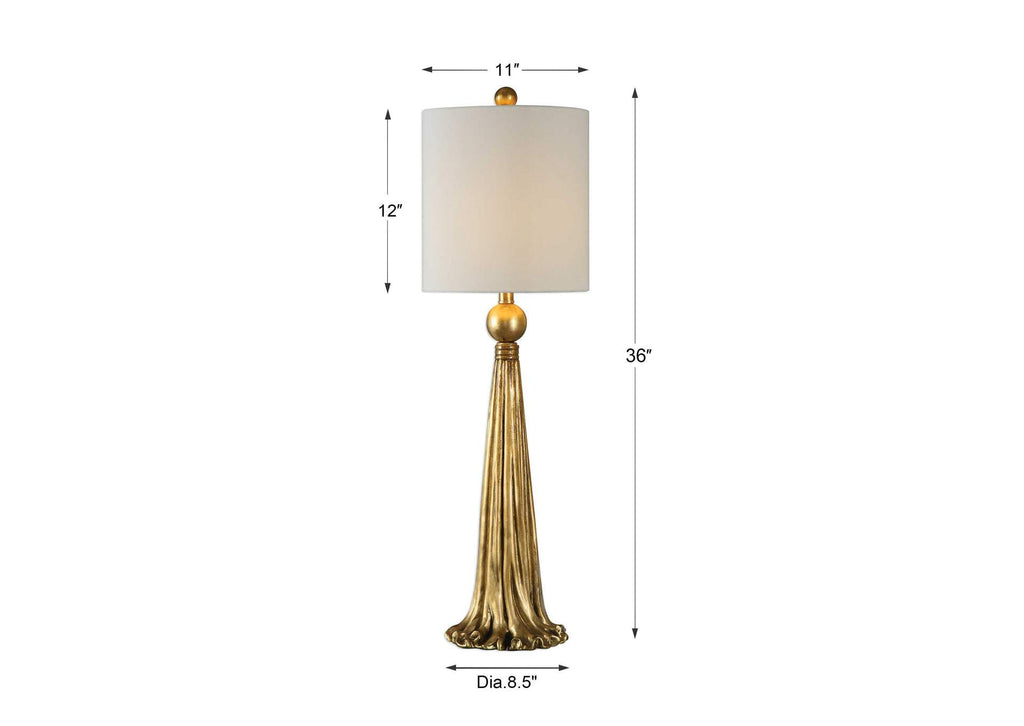29382-1 Uttermost Paravani Metallic Gold Lamp