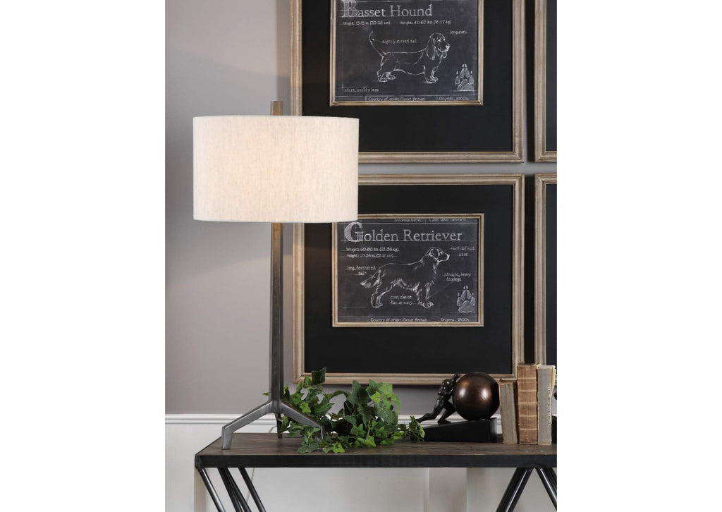 27557-1 Uttermost Ivor Cast Iron Lamp
