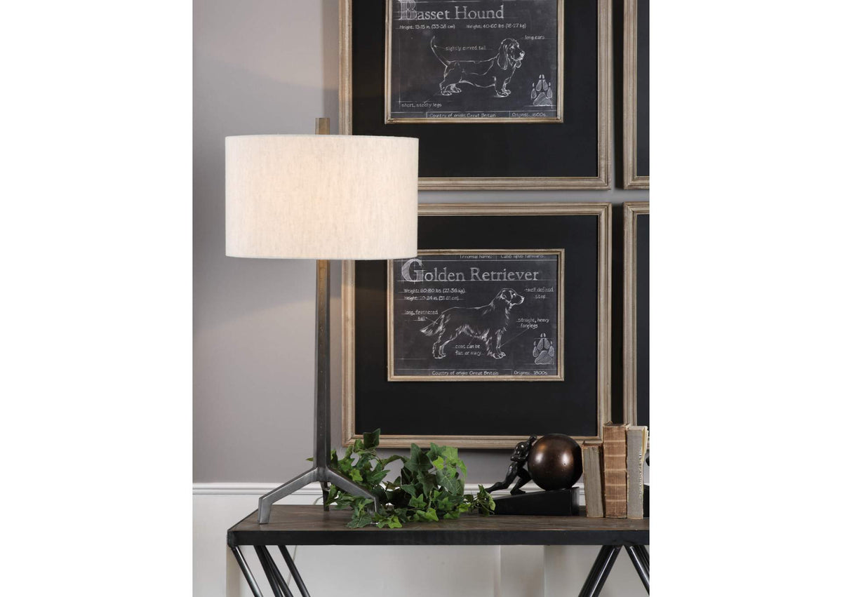 27557-1 Uttermost Ivor Cast Iron Lamp
