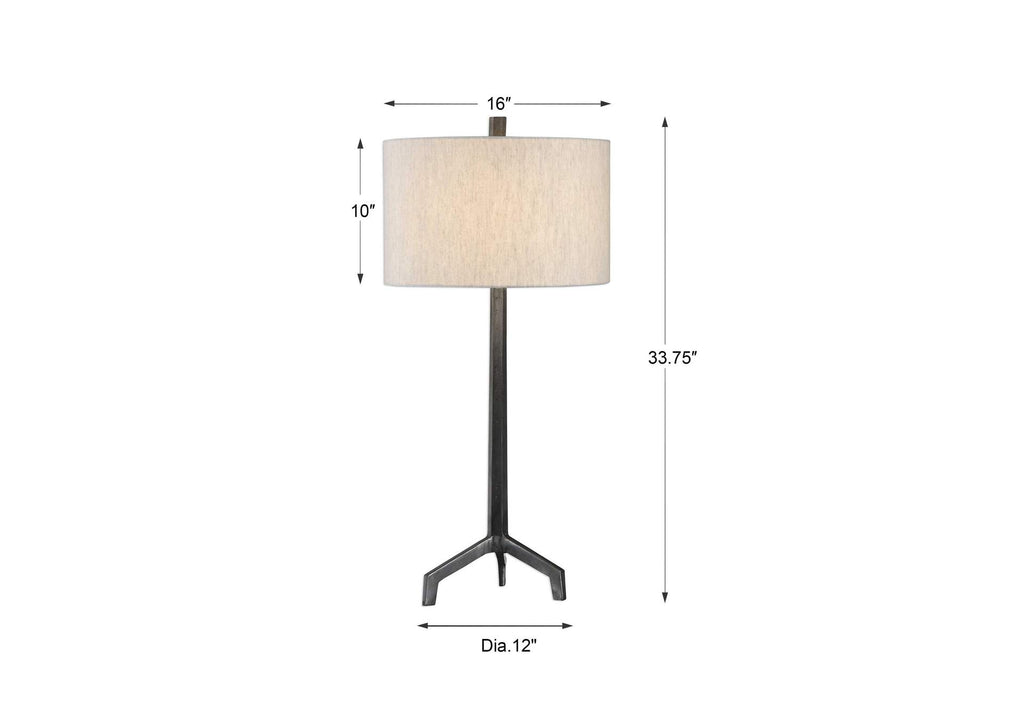 27557-1 Uttermost Ivor Cast Iron Lamp