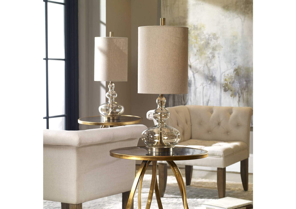 29538-1 Uttermost Formoso Amber Glass Table Lamp