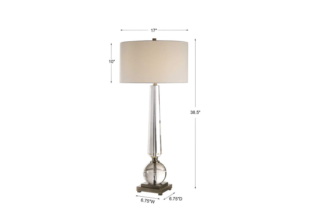 27883 Uttermost Crista Crystal Lamp