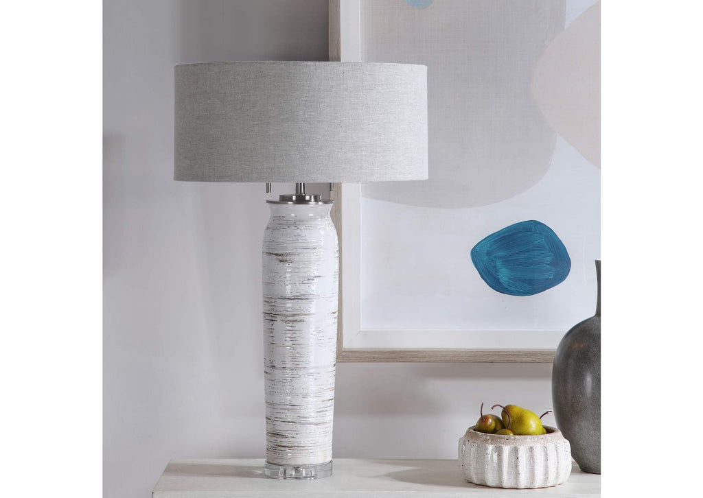 28275 Uttermost Lenta White Table Lamp