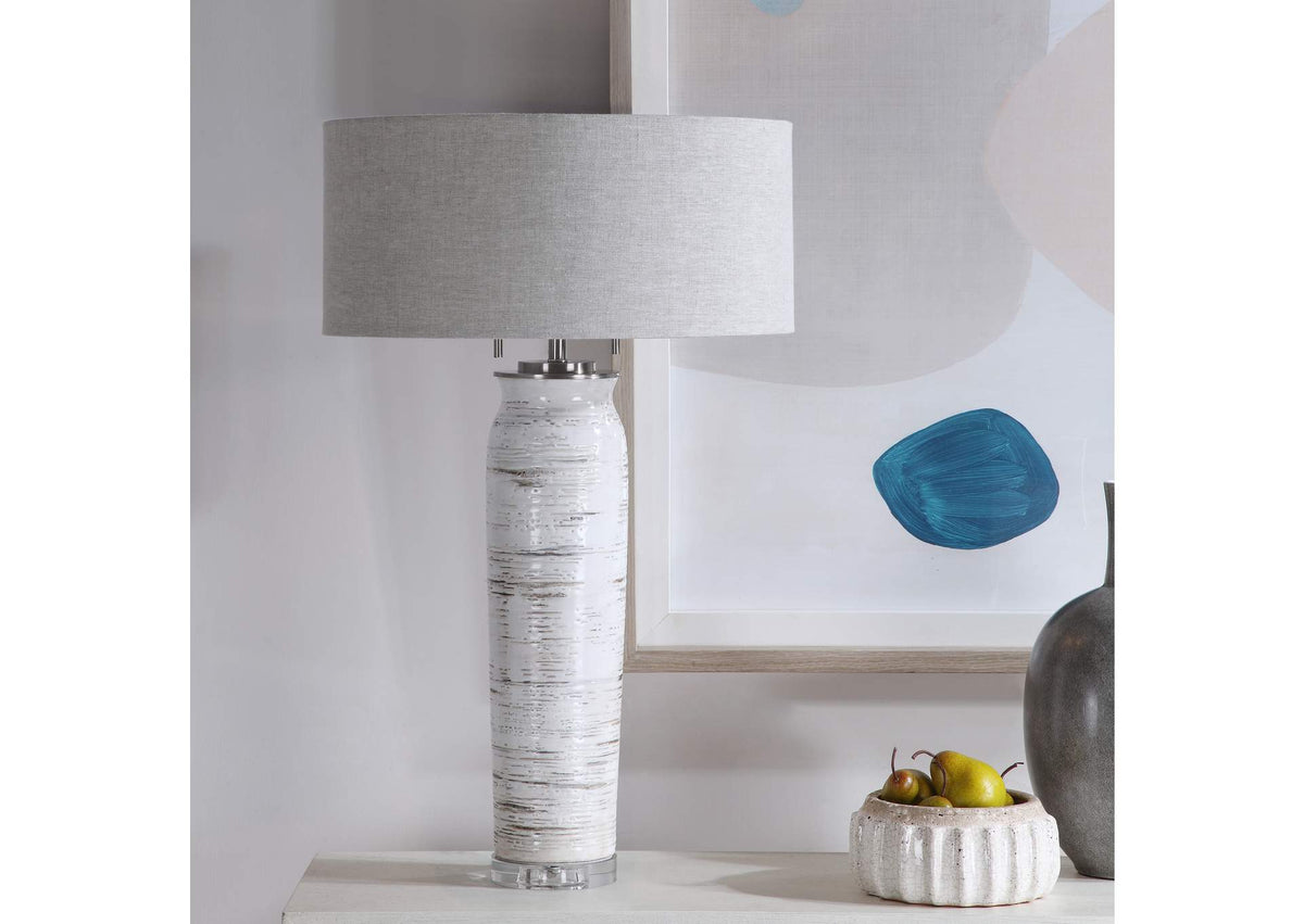 28275 Uttermost Lenta White Table Lamp