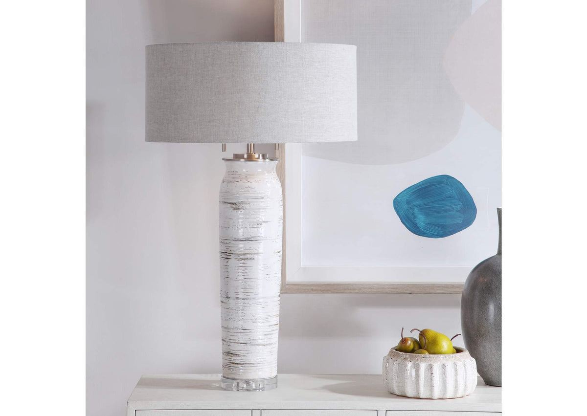 28275 Uttermost Lenta White Table Lamp
