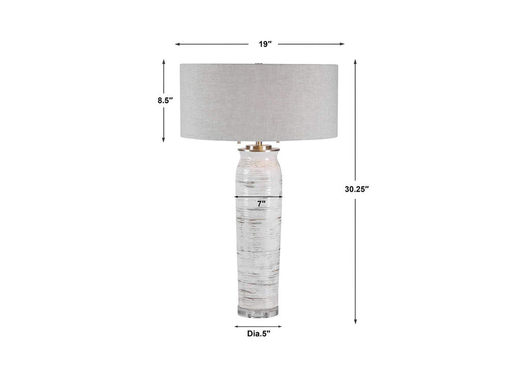 28275 Uttermost Lenta White Table Lamp