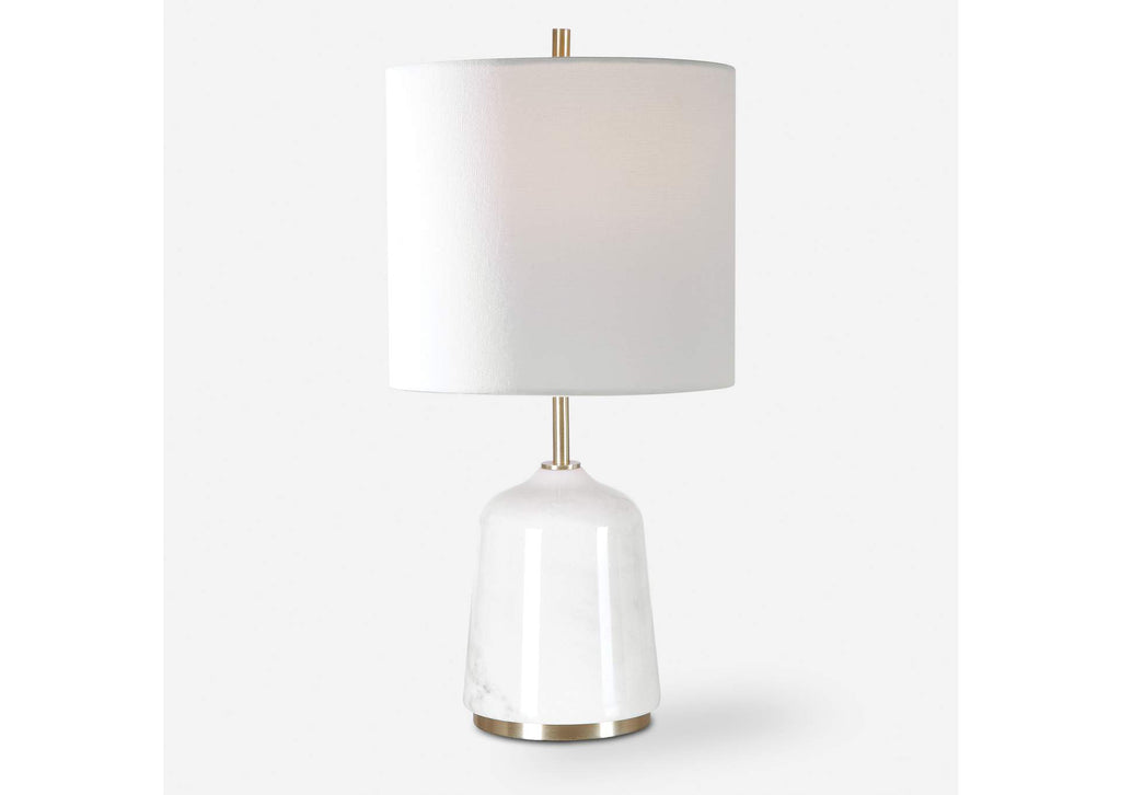 28332-1 Uttermost Eloise White Marble Table Lamp