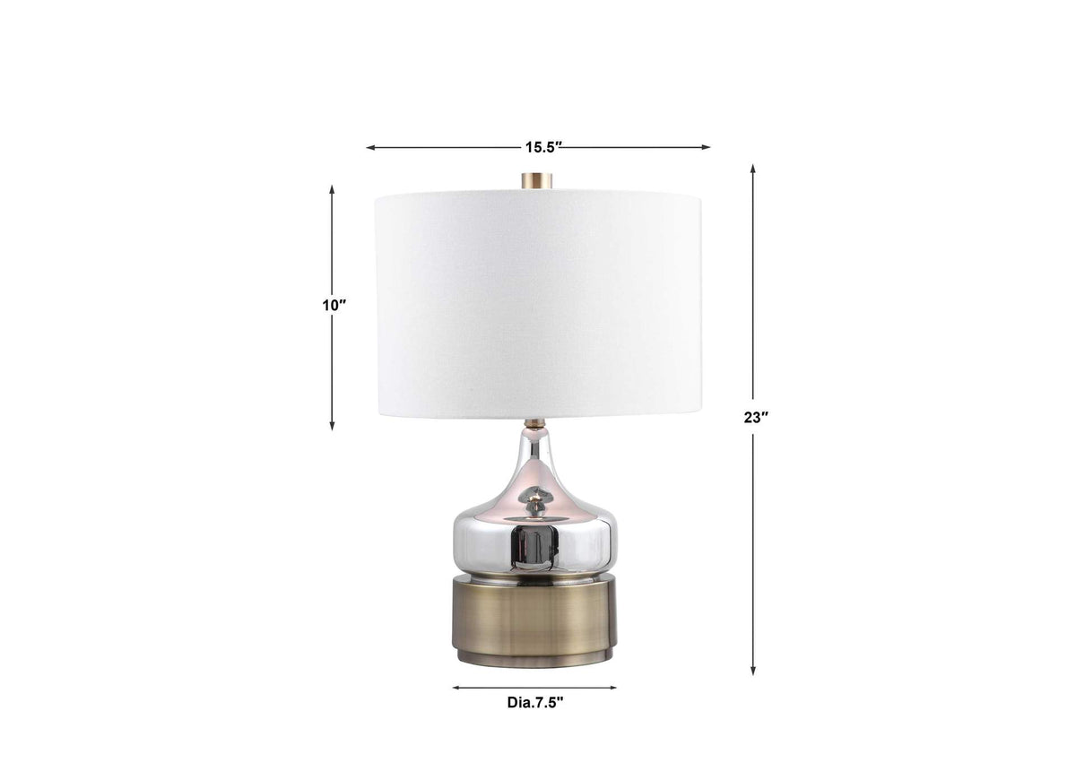 28337-1 Uttermost Como Chrome Table Lamp