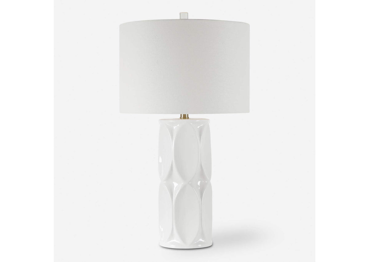 28342-1 Uttermost Sinclair White Table Lamp