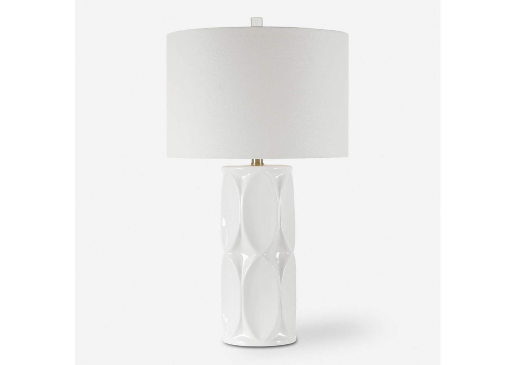 28342-1 Uttermost Sinclair White Table Lamp