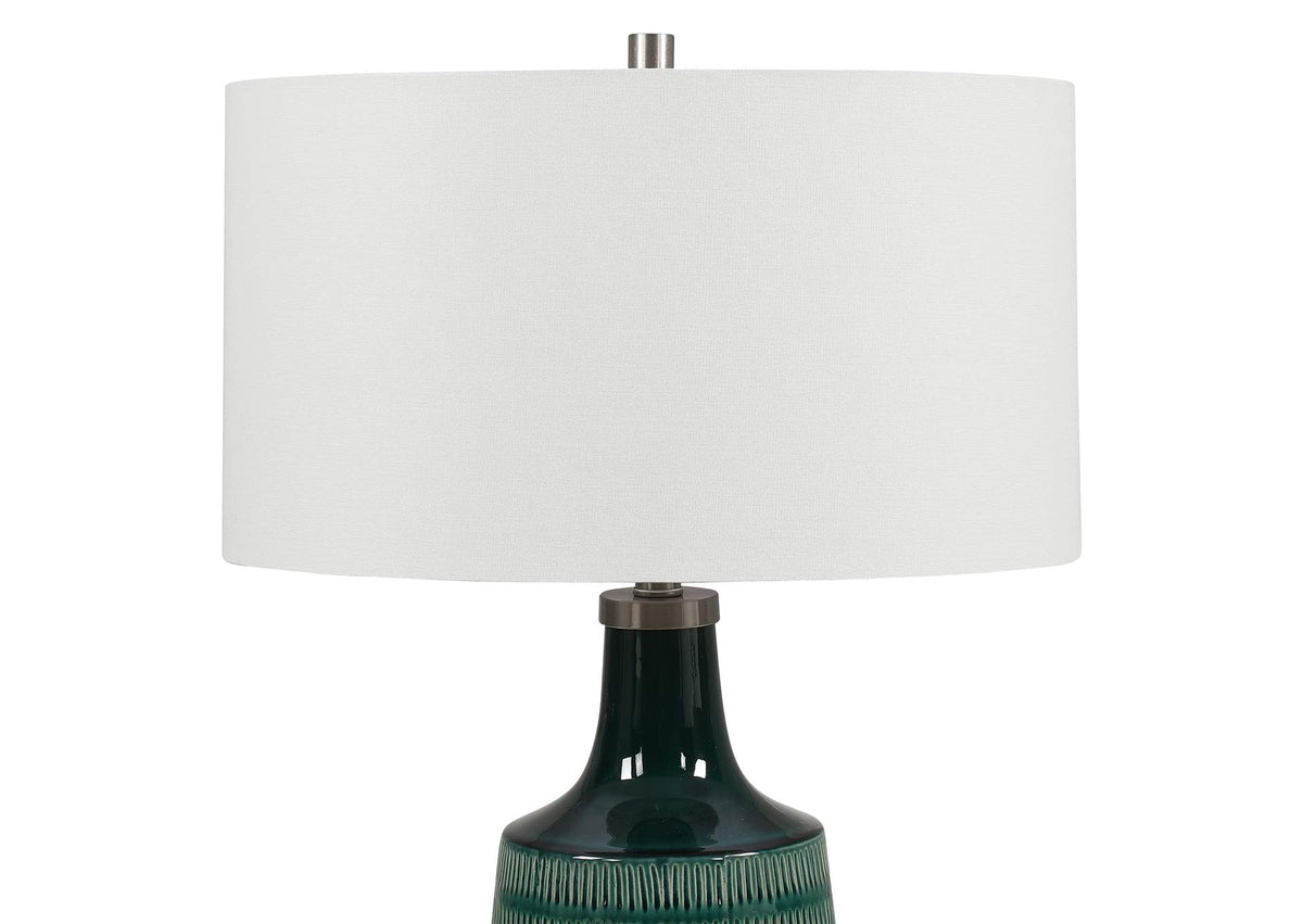 28376-1 Uttermost Scouts Deep Green Table Lamp