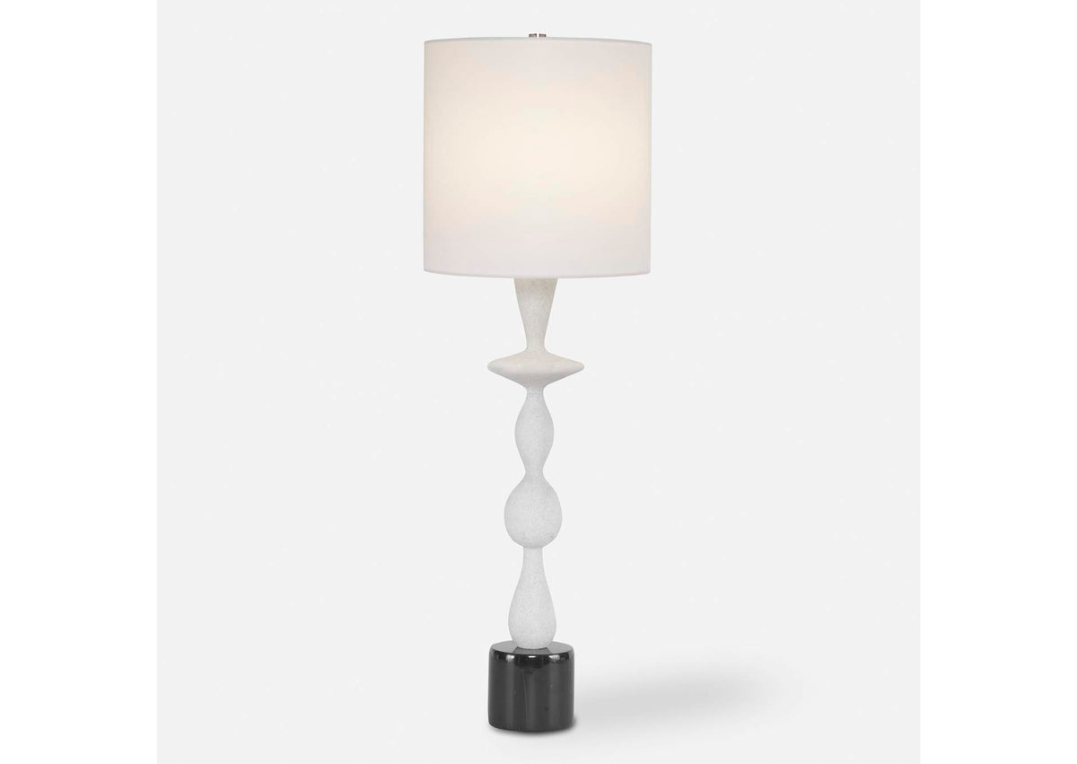 29796-1 Uttermost Inverse White Marble Table Lamp