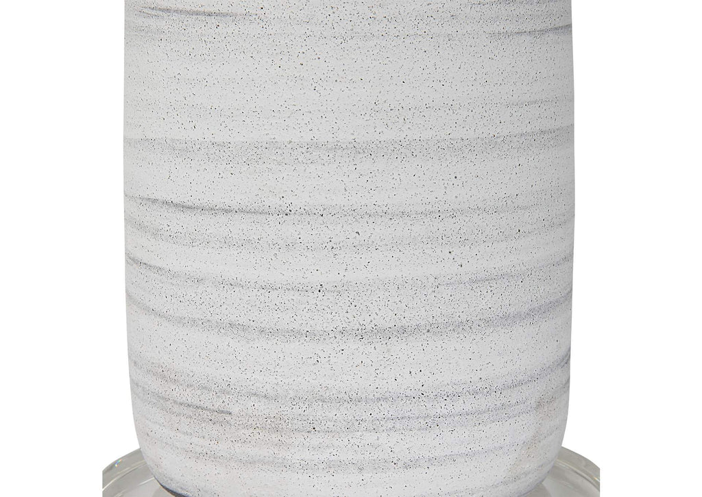 30004-1 Uttermost Levadia Matte White Table Lamp