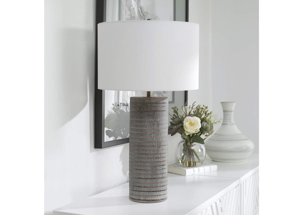 29994 Uttermost Monolith Gray Table Lamp