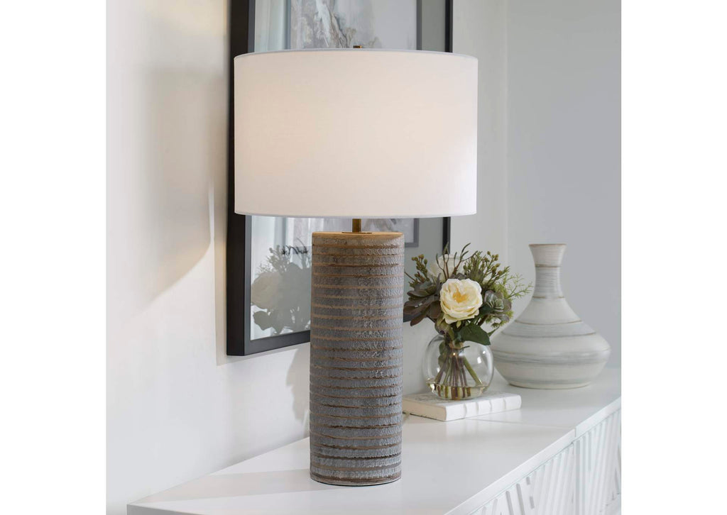 29994 Uttermost Monolith Gray Table Lamp