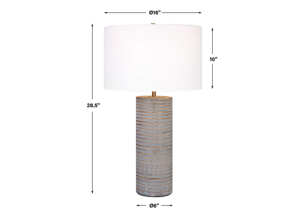 29994 Uttermost Monolith Gray Table Lamp