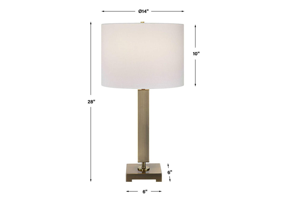 30014-1 Uttermost Duomo Brass Table Lamp
