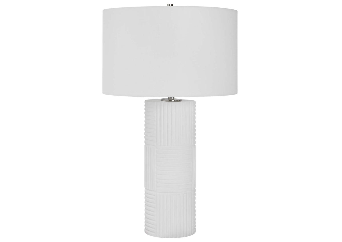30068 Uttermost Patchwork White Table Lamp