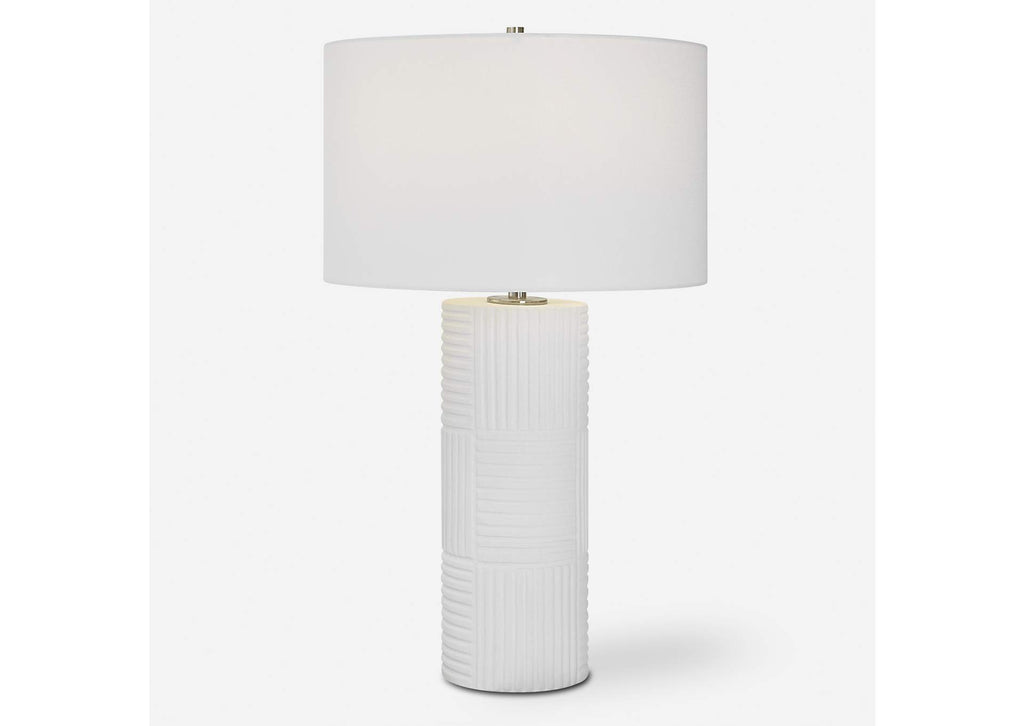 30068 Uttermost Patchwork White Table Lamp