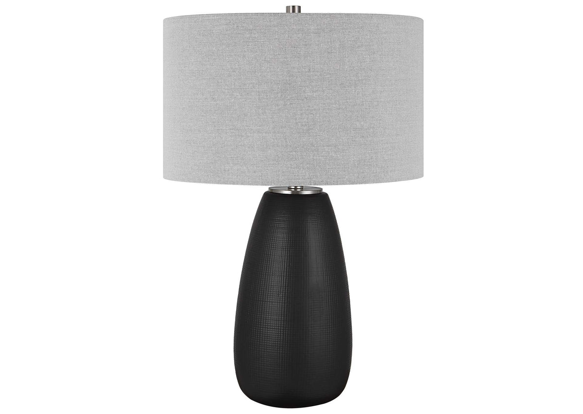 30058-1 Uttermost Twilight Satin Black Table Lamp