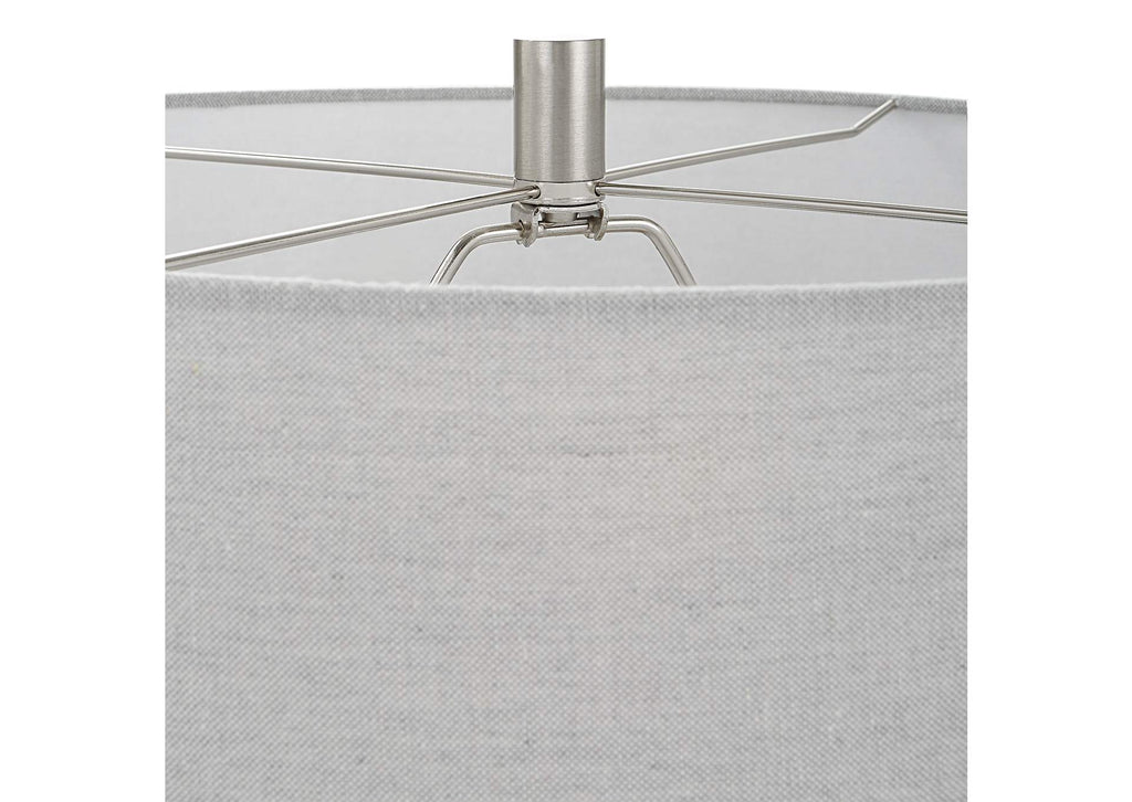 30058-1 Uttermost Twilight Satin Black Table Lamp